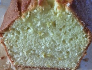 Cake citron tranche